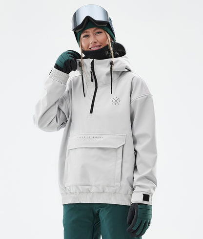 Snowboard Jacket For Women Light Grey