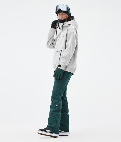 Snowboard Jacket For Women Light Grey