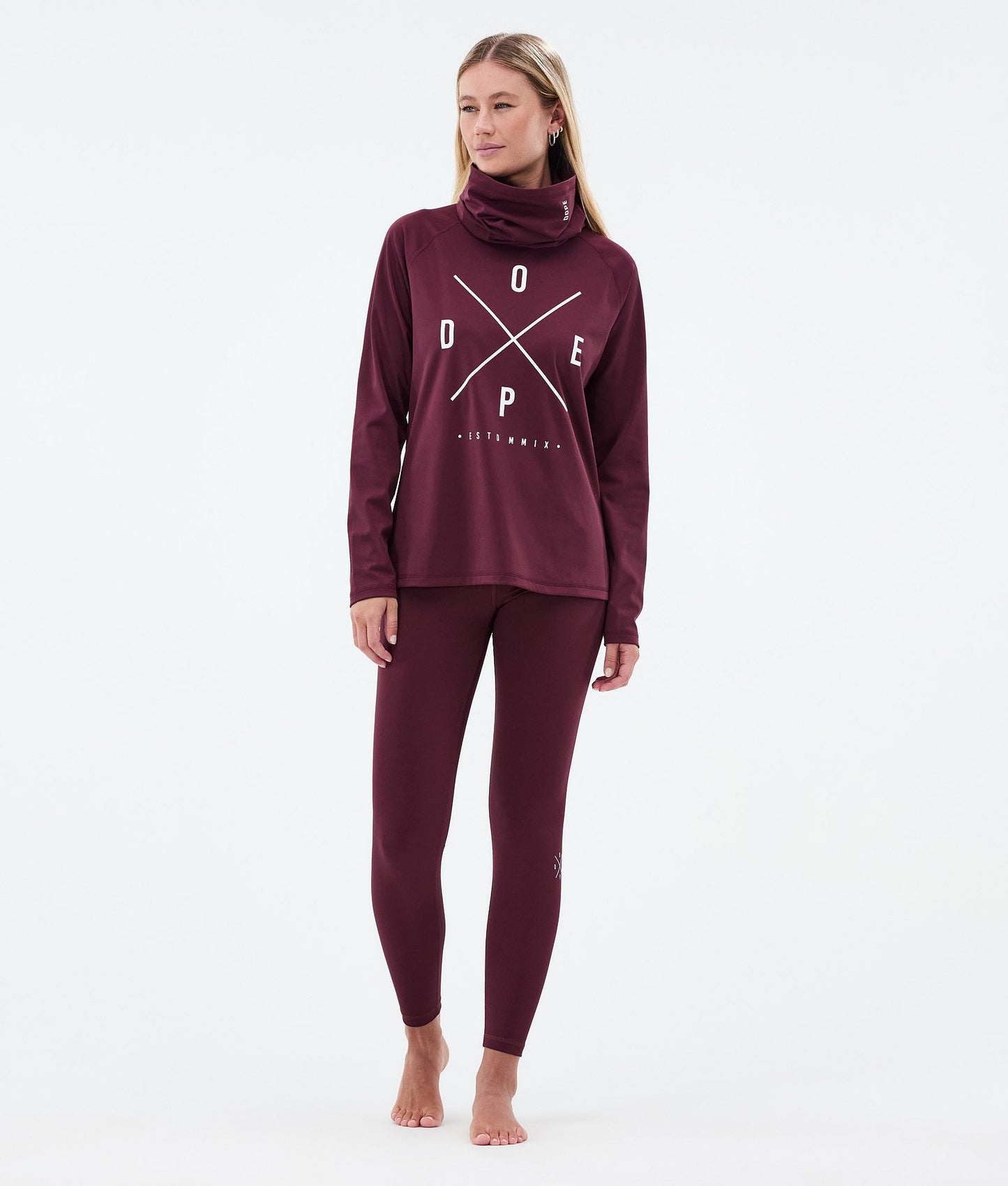 Base Layer Pant For Women 2X-Up Burgundy