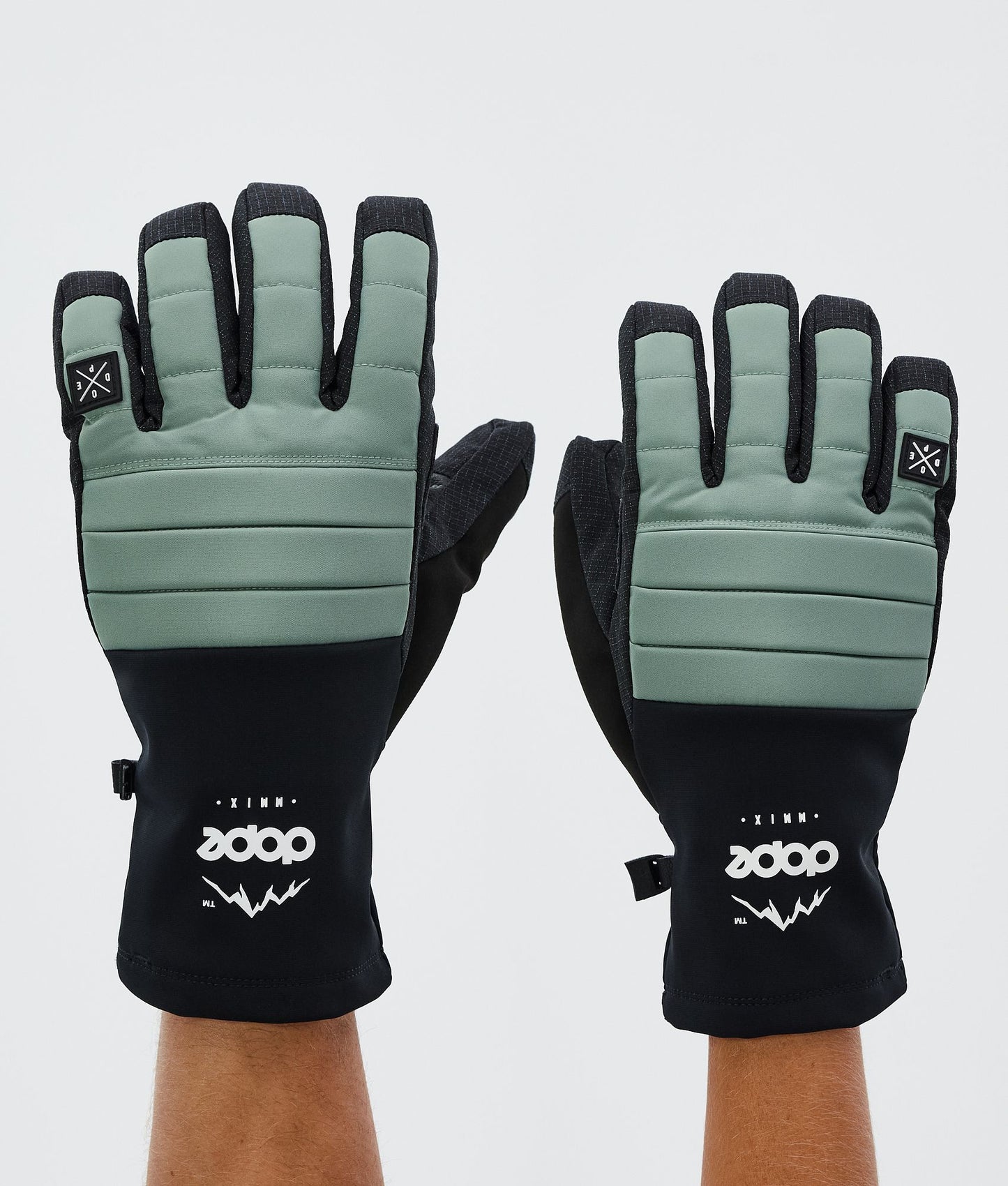 Ski Gloves Faded Green