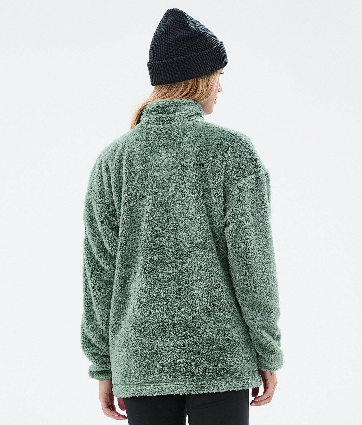Fleece Sweater For Women Faded Green