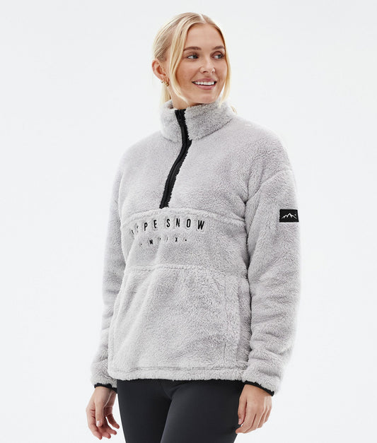 Fleece Sweater For Women Light Grey