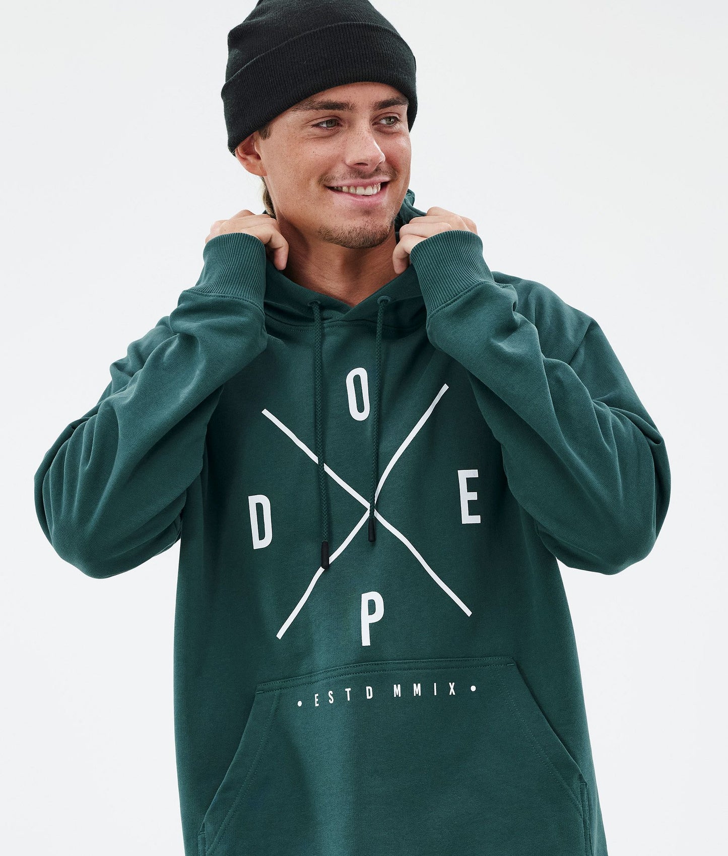 Hoodie For Men 2X-Up Bottle Green