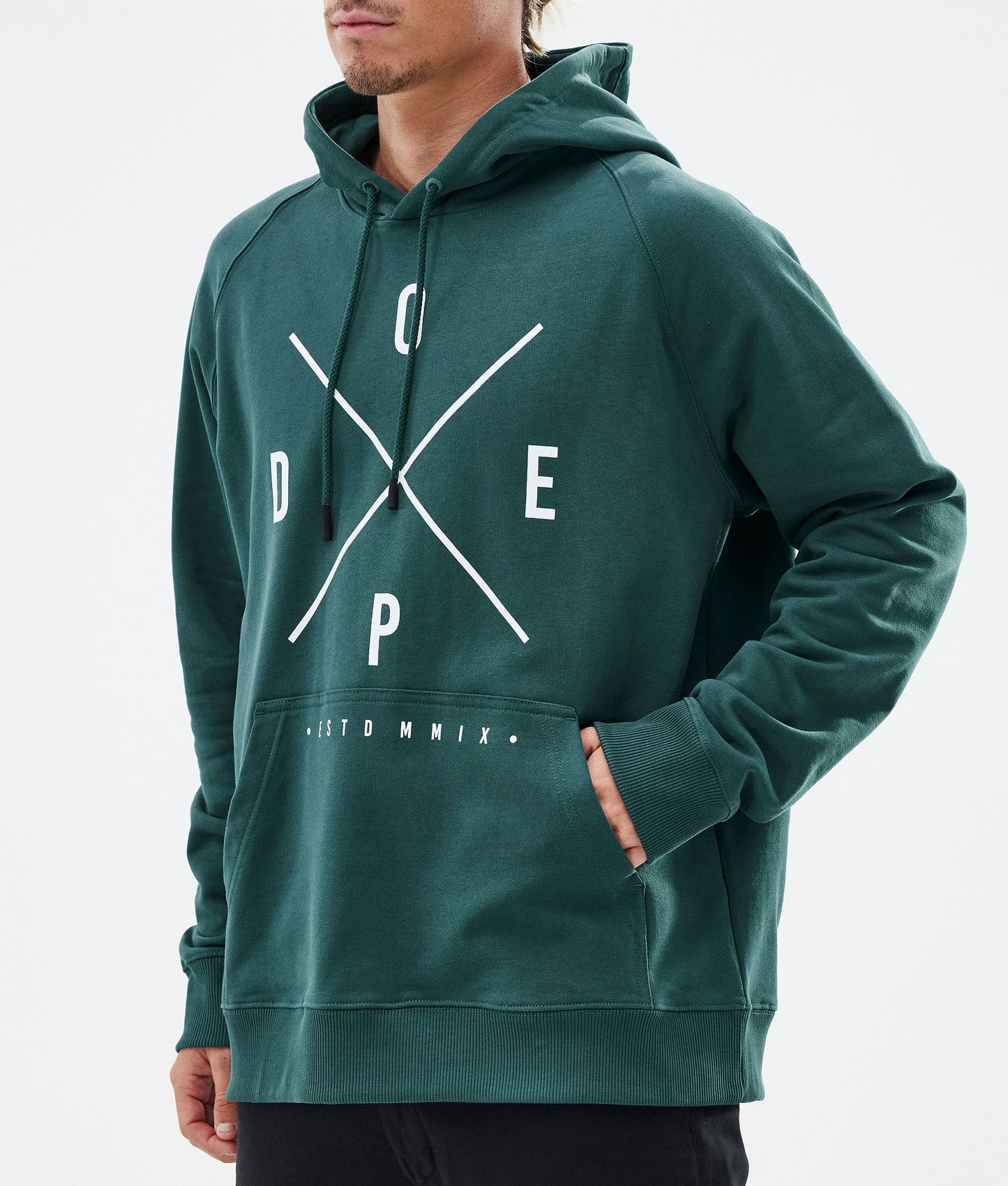 Hoodie For Men 2X-Up Bottle Green