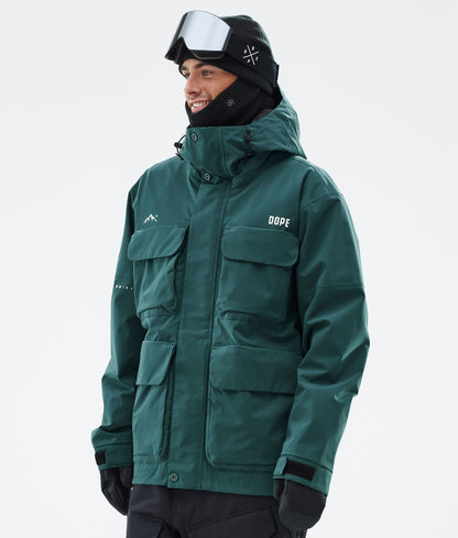 Snowboard Jacket For Men Bottle Green
