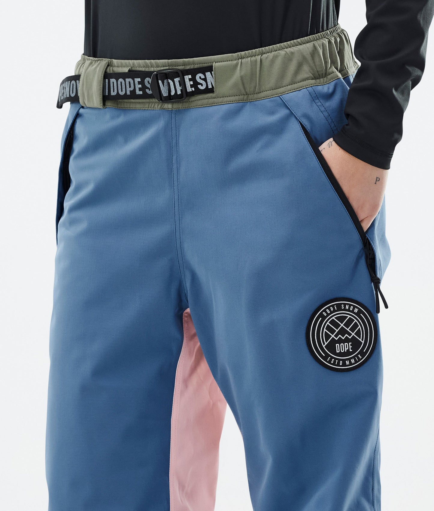Snowboard Pants For Women Blue Steel/Light Grey/Soft Pink/Greenish