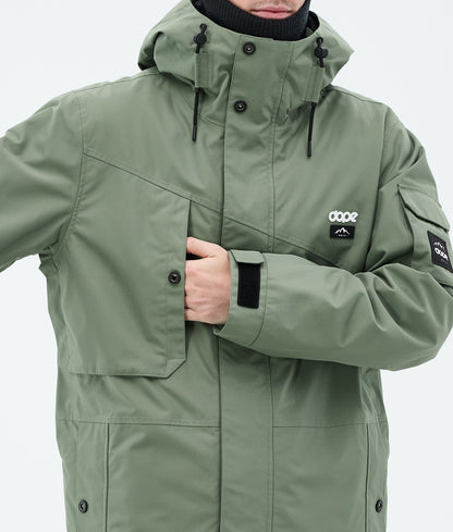 Snowboard Jacket For Men Moss Green