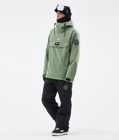 Snowboard Jacket For Men Moss Green