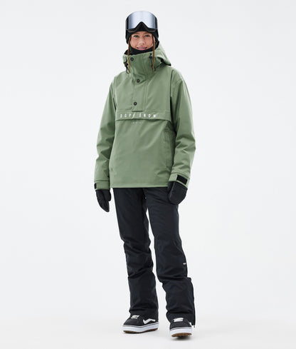 Snowboard Jacket For Women Moss Green