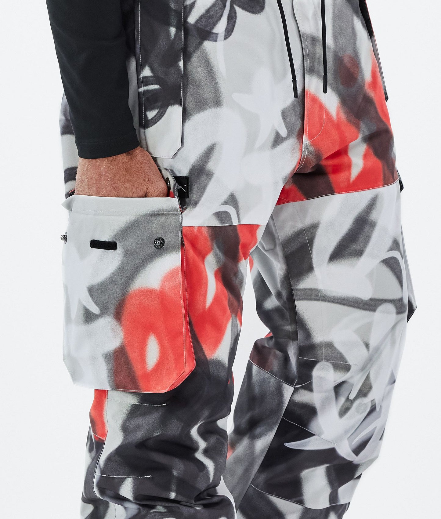 Snowboard Pants For Men Spray Black Red