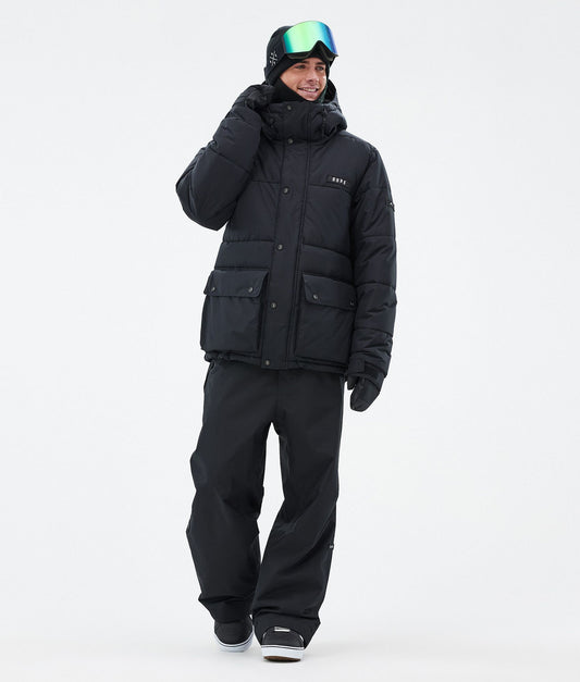 Snowboard Jacket For Men Black