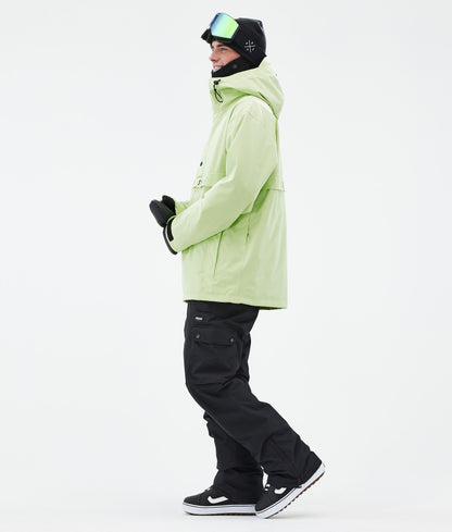Snowboard Jacket For Men Faded Neon