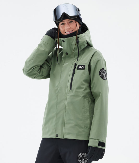 Snowboard Jacket For Women Moss Green