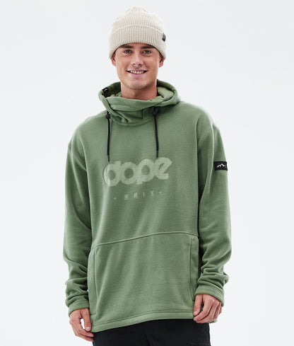 Fleece Hoodie For Men Moss Green