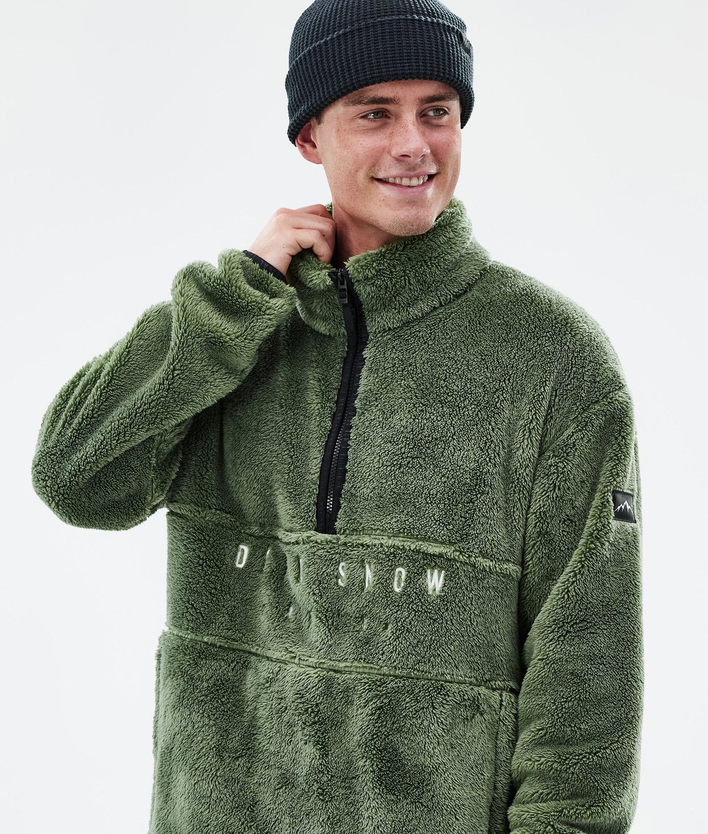 Fleece Sweater For Men Moss Green