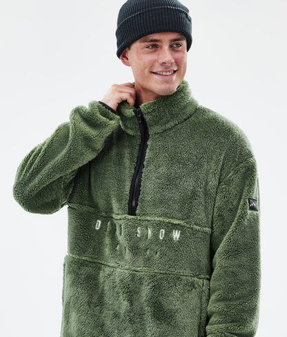 Fleece Sweater For Men Moss Green