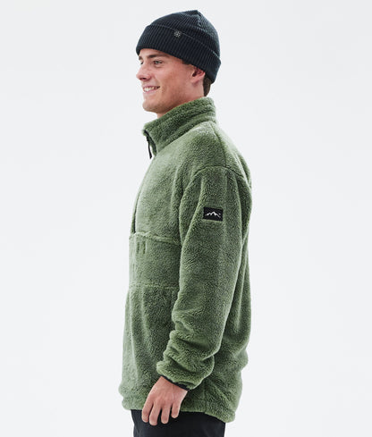 Fleece Sweater For Men Moss Green