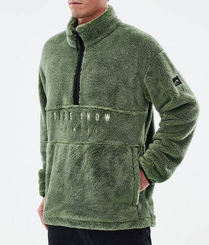 Fleece Sweater For Men Moss Green