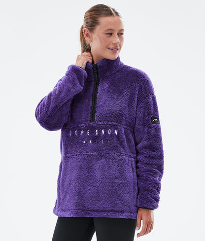 Fleece Sweater For Women Vivid Purple
