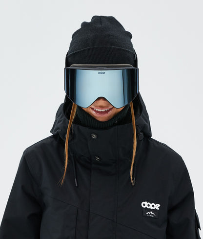 Ski Goggles Black/Blue Mirror