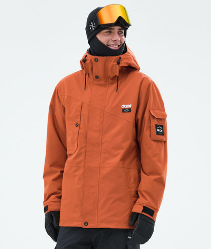 Snowboard Jacket For Men Burned Orange