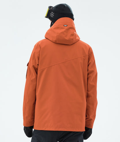 Snowboard Jacket For Men Burned Orange