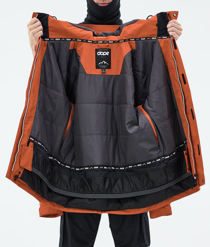 Snowboard Jacket For Men Burned Orange