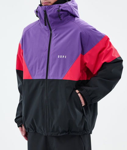 Snowboard Jacket For Men Sport Vivid Purple/Red/Black