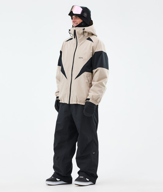 Snowboard Jacket For Men Spike Sand/Black