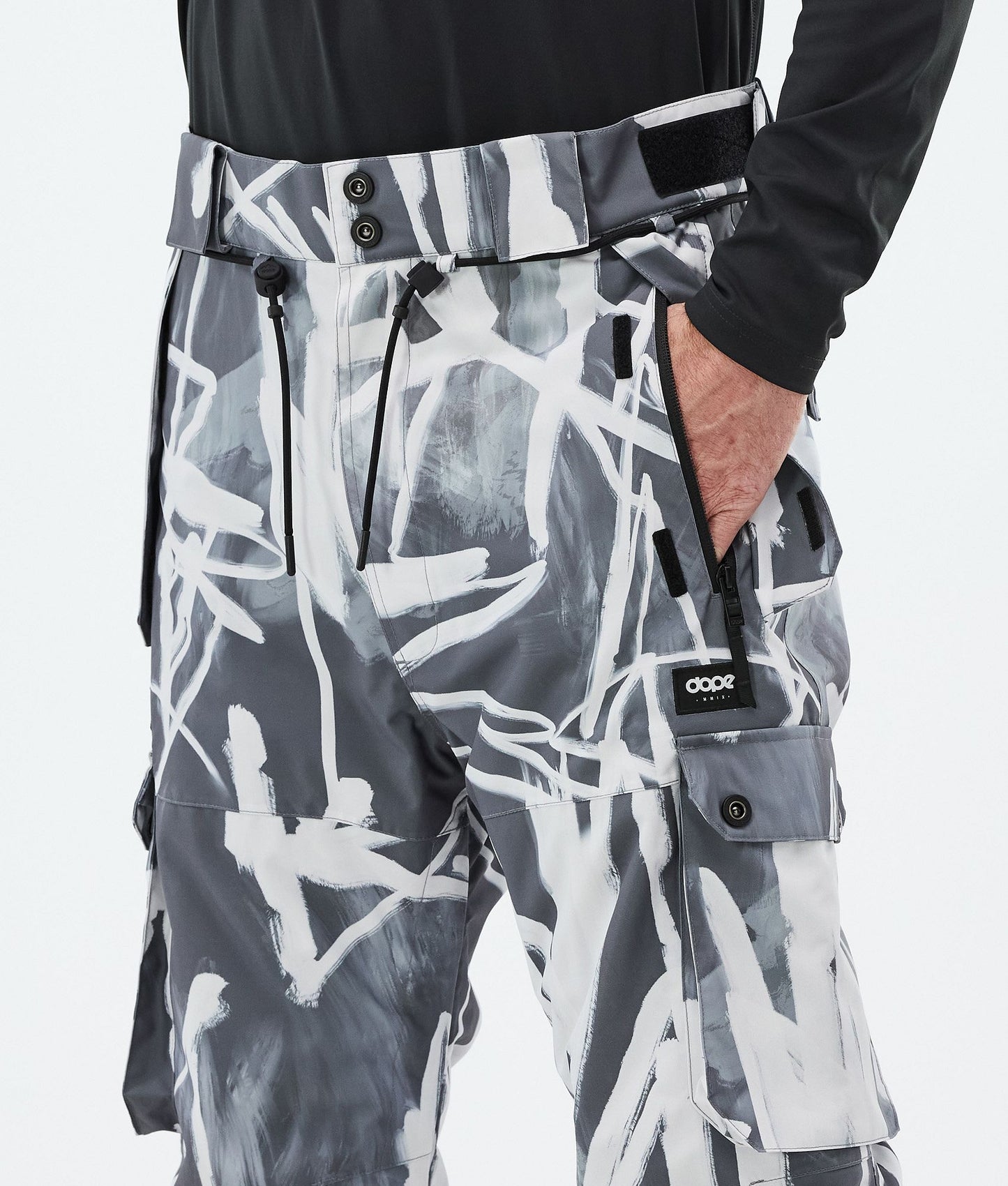 Snowboard Pants For Men Scribble Black