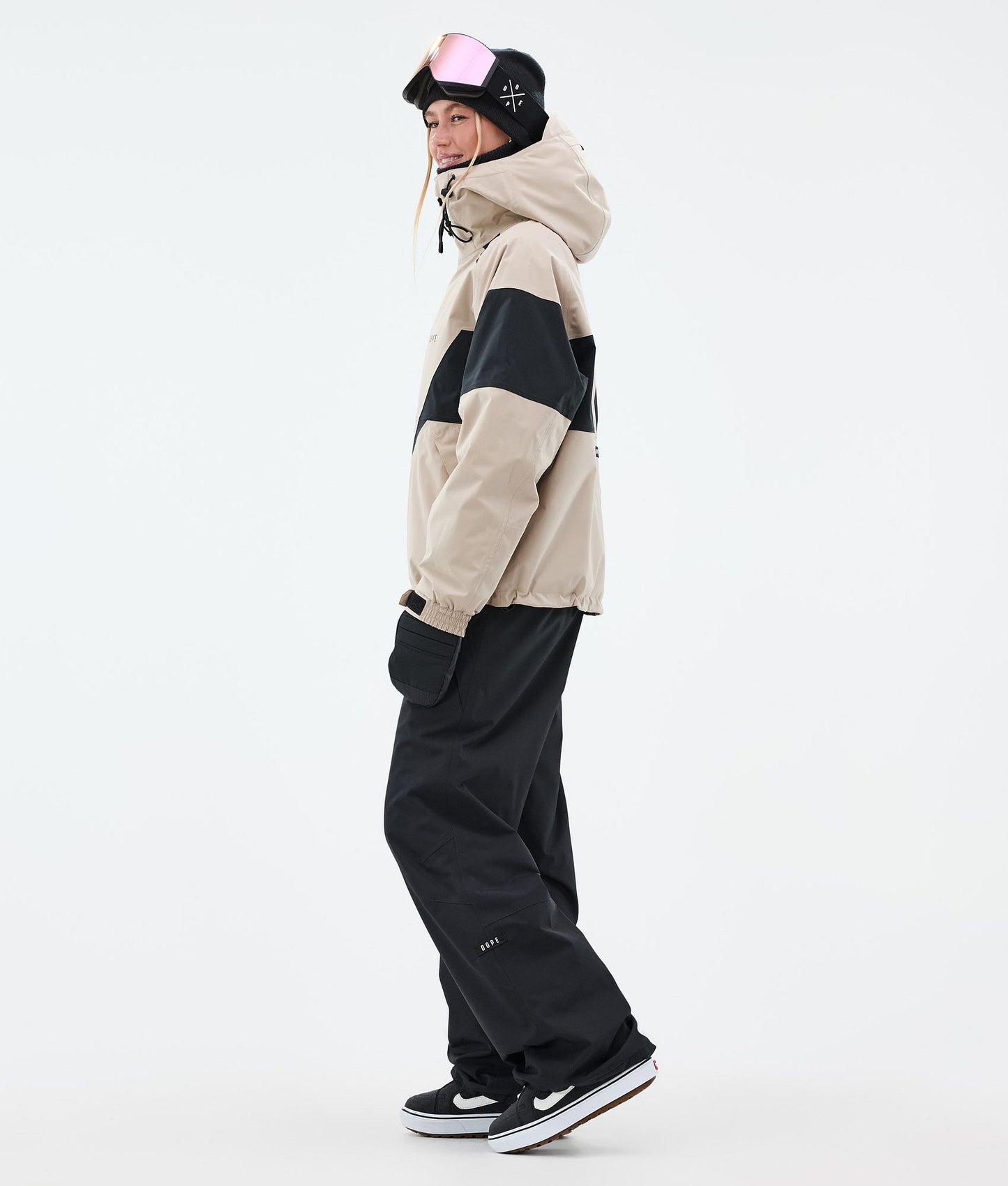 Snowboard Jacket For Women Spike Sand/Black