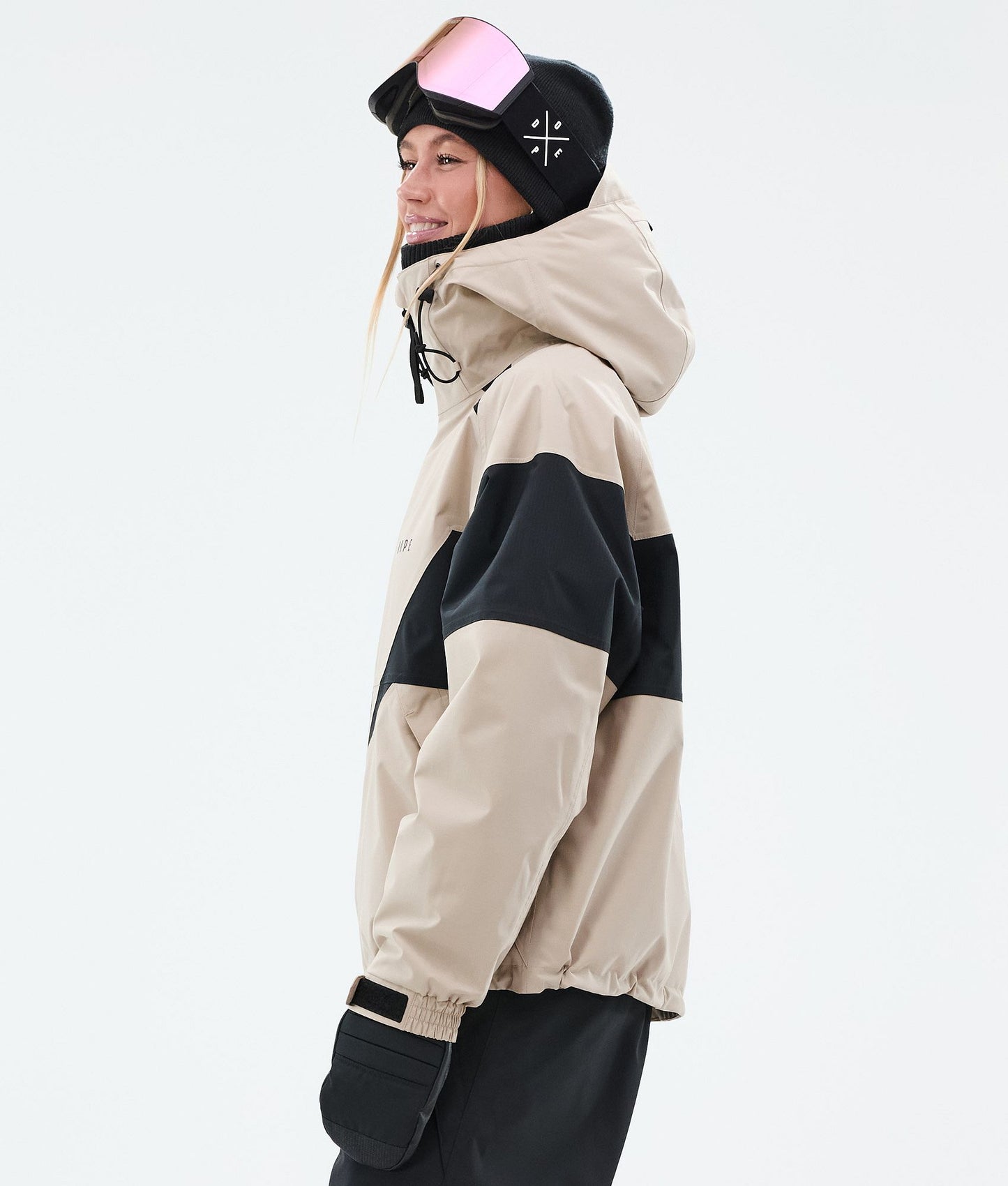 Snowboard Jacket For Women Spike Sand/Black