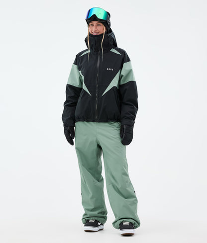 Snowboard Pants For Women Faded Green