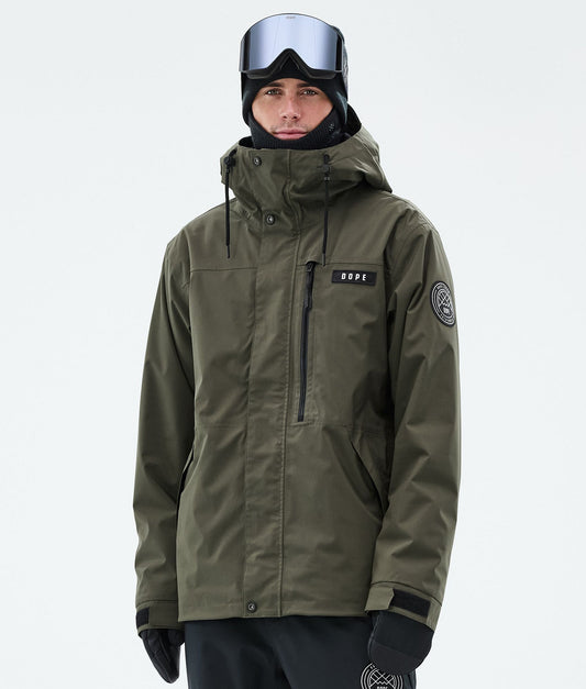 Snowboard Jacket For Men Olive Green