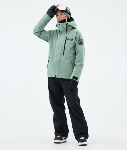 Snowboard Jacket For Women Faded Green