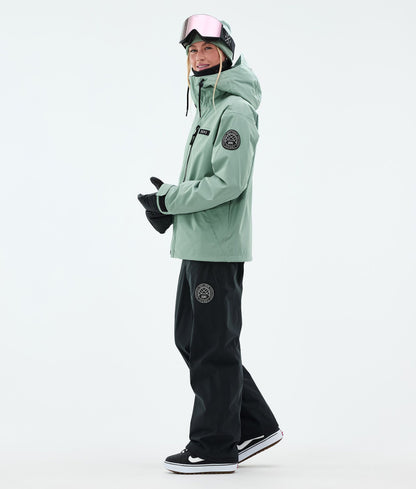 Snowboard Jacket For Women Faded Green