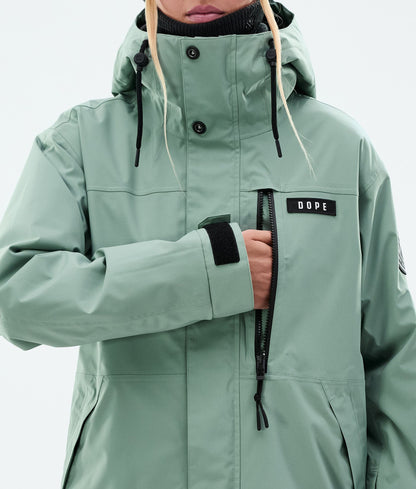 Snowboard Jacket For Women Faded Green