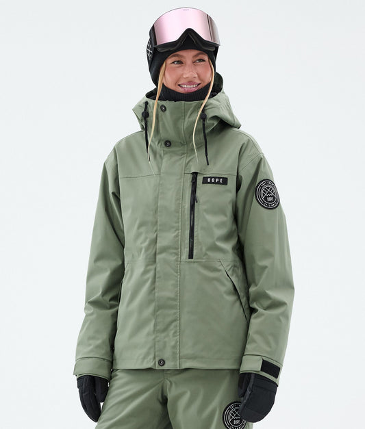 Snowboard Jacket For Women Moss Green