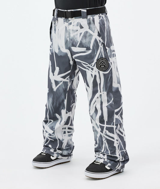 Snowboard Pants For Men Scribble Black