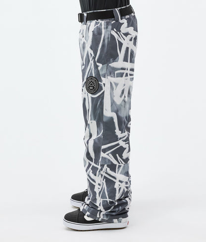 Snowboard Pants For Men Scribble Black