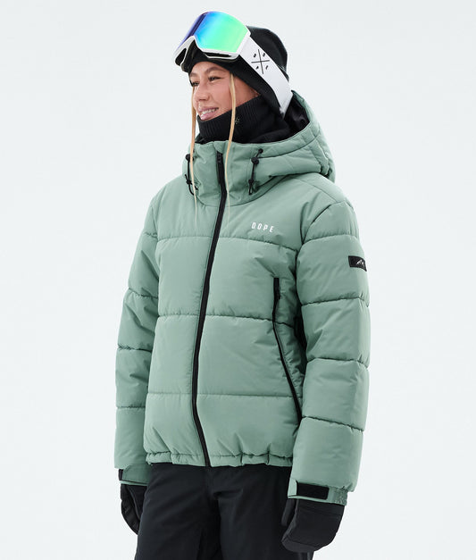 Snowboard Jacket For Women Faded Green