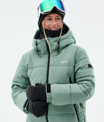 Snowboard Jacket For Women Faded Green