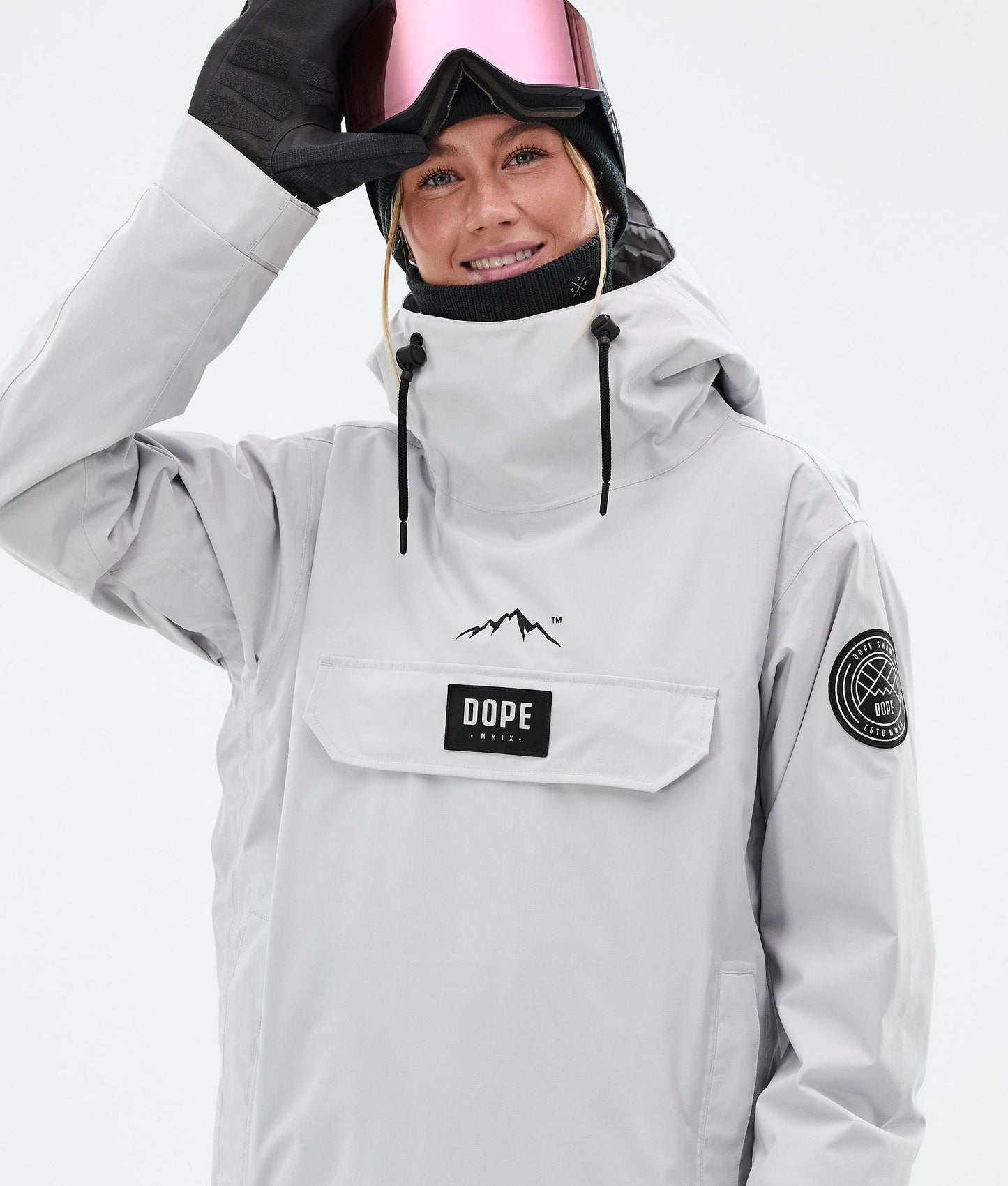 Snowboard Jacket For Women Light Grey