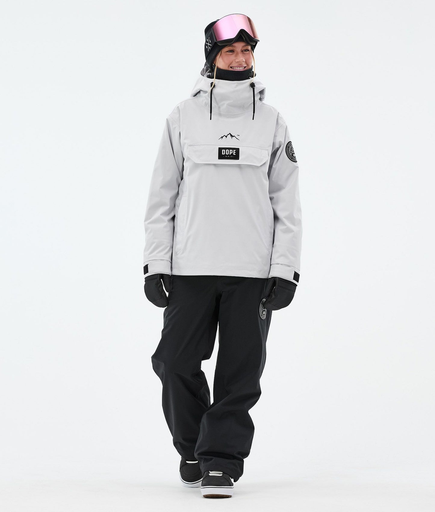 Snowboard Jacket For Women Light Grey