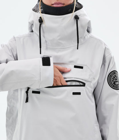 Snowboard Jacket For Women Light Grey