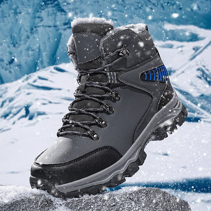 (Limited Time Event 49% OFF) Men’s Winter Waterproof and Cold Warm Snow Boots Orthopedic Arch Support Wide Toe Work Boots