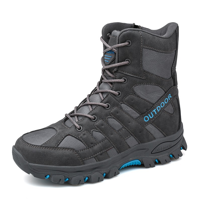 (⏰Limited Time Discount 49% off) Men's Lightweight  Breathable Durable Anti-slip Hiking Boots Combat Army Boots Work Boots
