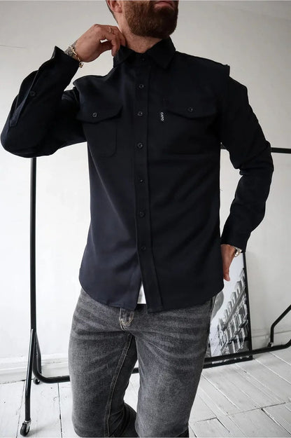 Men's Button Down Shirt Jacket (Buy 2 Free Shipping)